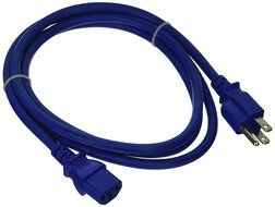 GearIt 18 AWG Universal Power Cord NEMA 5-15P to IEC320 C13 [UL Listed], Red (1 Foot/0.3 Meters) N30