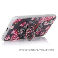 Badalink iPhone 7 Case (4.7") 360 Degree Rotating Ring Holder Kickstand Shockproof Soft TPU Rubber Bumper Frame... N66