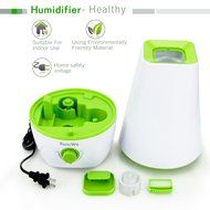 BasicWu Cool Mist Humidifier, Portable Aroma Diffuser, Small Air Humidifier Great for Personal Spaces, Office,... N5