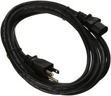 GearIt 18 AWG Universal Power Cord NEMA 5-15P to IEC320 C13 [UL Listed], Red (1 Foot/0.3 Meters) N31