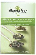 Mighty Leaf Tea Green &amp; White Variety, 15-Count Whole Leaf Pouches (Pack of 3)