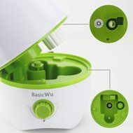 BasicWu Cool Mist Humidifier, Portable Aroma Diffuser, Small Air Humidifier Great for Personal Spaces, Office,... N6