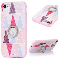 Badalink iPhone 7 Case (4.7") 360 Degree Rotating Ring Holder Kickstand Shockproof Soft TPU Rubber Bumper Frame... N69