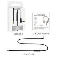 Jabees Universal 3.5mm Replacement Audio Cable with In-Line Remote and Microphone, 3-Feet - Green N26
