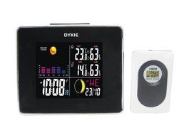 DYKIE RS8735LEZBL Wireless Weather Station,Color Lcd Indoor Outdoor Temperature Humidity Monitor Weather Forecast...