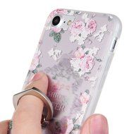 Badalink iPhone 7 Case (4.7") 360 Degree Rotating Ring Holder Kickstand Shockproof Soft TPU Rubber Bumper Frame... N75