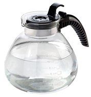 Home Basics Glass Tea Kettle, Whistling
