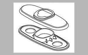 Delta Faucet RP71250 Nyla Gasket and Baseplate, Chrome by DELTA FAUCET