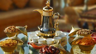 Authentic Black Coffee, the Famous Nakhly "Nachle" Arabic Coffee with Cardamon to Make the Perfect Turkish Coffee... N2
