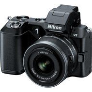 Nikon 1 V2 14.2 MP HD Digital Camera with 10-30mm VR 1 NIKKOR Lens (Black) N4