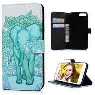 iPhone 7 Plus Case (5.5 inch) - Flip Stand Wallet Case PU Leather Shock-Absorption Soft TPU Inner Bumper Cute... N27
