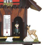 German Black Forest weather house TU 73 dunkel N2