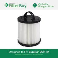 1 Eureka DCF-21 (DCF21) Washable &amp; Reusable Allergen HEPA Filter. Designed by FilterBuy to Replace Eureka Part...