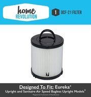 Eureka DCF-21 Home Revolution Brand Washable Reusable Allergen Filter Replacement; Made to fit Eureka Upright...