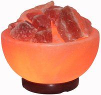 Indus Classic LFB-04 3.5-Inch Himalayan Fire Bowl Salt Lamp Natural Crystal Rock, 7-9-Pound