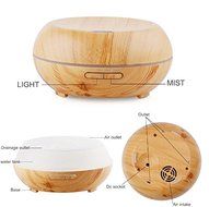 200ml Aromatherapy Essential Oil Diffuser with Color LED Lights - Wood Grain N2