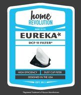 Eureka DCF-11 Home Revolution Brand Replacement Washable and Reusable Hand Vac Quick Up Filter; Made To Fit Eureka... N2