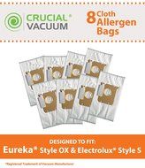 8 Electrolux Harmony Oxygen Style OX HEPA Style Cloth Allergen Vacuum Bags Fits Models: 6500A, 6991, 6992, 6994...