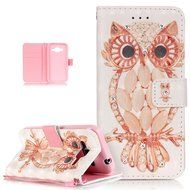Galaxy Core Prime Case,ikasus Shiny Glitter Diamond Colorful Art Painting PU Leather Flip Wallet Pouch Stand Credit... N4