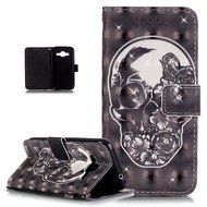 Galaxy Core Prime Case,ikasus Shiny Glitter Diamond Colorful Art Painting PU Leather Flip Wallet Pouch Stand Credit... N5