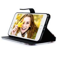 iPhone 7 Plus Case (5.5 inch) - Flip Stand Wallet Case PU Leather Shock-Absorption Soft TPU Inner Bumper Cute... N34