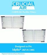 2 Idylis HEPA Air Purifier Filter; Fits Idylis Air Purifiers IAP-10-200, IAP-10-280; Model # IAF-H-100C; Designed...