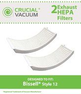 2 Bissell Style 12 HEPA Exhaust Vacuum Filters Fits Bissell Powerforce Turbo &amp; Bissell Style 12 Upright Vacuum... N2
