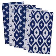 DII 100% Cotton, Basic Everyday 18x18" Buffet Napkin, Set of 6, Multi Color Zig Zag N13