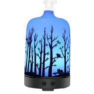 COOSA 100ml US Standard Plug Ultrasonic Aromatherapy Essential Oil Diffuser Cool Aroma Mist Humidifier with Multi-colored...