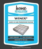 Winix Size 21 Home Revolution Brand Replacement Air Purifier Filter &amp; Cassette; Fits P300, WAC9500, WAC9000, WAC5000...