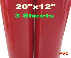 3 sheets of 20"x 1 FOOT(12 Inch) Dingword heat transfer Vinyl / film,IRON ON T-shirt Heat Transfer, Craft Garment... N5