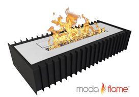 Moda Flame 24" PRO Ventless Bio Ethanol Fireplace Grate Burner Insert N2