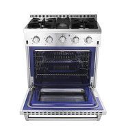 Anself THOR KITCHEN 30-inch Dual Fuel Range Stainless Steel Free Standing Gas Range 4.2 Cu. Ft Professional Kitchen...