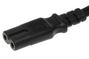 SF Cable, 6ft C7 to C8 USA with 18/2 SPT-2 Extension Power Cord N5