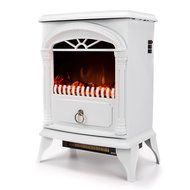 Hamilton 22-inch Portable Free Standing 1500W Electric Fireplace Stove with Realistic Fire and Vintage Logs -...
