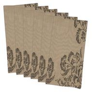 DII 100% Cotton, Basic Everyday 18x18" Buffet Napkin, Set of 6, Multi Color Zig Zag N16