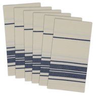 DII 100% Cotton, Basic Everyday 18x18" Buffet Napkin, Set of 6, Multi Color Zig Zag N18