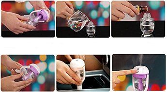 RayCC Car Air Humidifier Charger Port Mini Travel Portable Cool Mist Ultrasonic Humidifier with Aroma Diffuser... N5