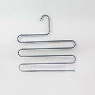 MuLuo Multifunction Serpentine S-type Multi-Layered Magic Pants Hanging Pants Rack Pants Folder green s N4