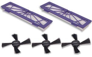 Hongfa High Performance Filters and Side Brushes Replacement for Neato Botvac Series 70e 75 80 85 Models (6) N3