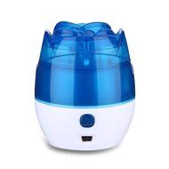 Merryshop@ Mini USB Desk Roses Dazzle Humidifier Freshener Household Air Cleaner Purifier (Blue)
