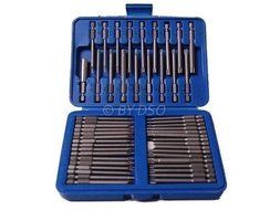 BERGEN 50Pc Hex Dr. S2 Extra Long Security Bit Set Torx Allen Spline BER1179 by Bergen