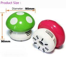 Makhry Mushroom Shaped New Portable Corner Desk Vaccum Cleaner Mini Cute Vacuum Cleaner Dust Sweeper (green) N14