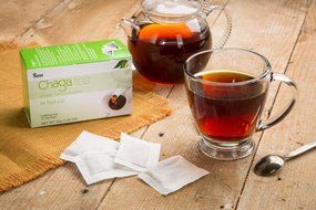 Sayan Siberian Chaga Mushroom Tea &ndash; Wild Harvested Raw and Extract Chaga, Herbal Tea Supplement, Caffeine Free...