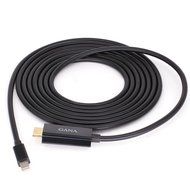 GANA Mini DisplayPort (DP) Male To Female Adapter Cable (Mini DP to HDMI 10ft Black) N33