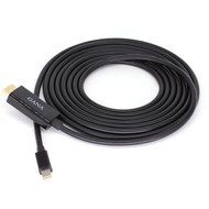 GANA Mini DisplayPort (DP) Male To Female Adapter Cable (Mini DP to HDMI 10ft Black) N34