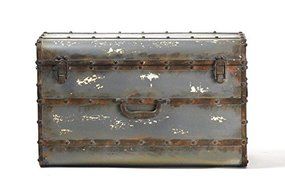 Zentique PC027 Iron Box, Antique Grey - 20 x 12.5 x 11 in.