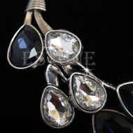 Charm Fashion Jewelry Chain Pendant Crystal Choker Chunky Statement Bib Necklace N3
