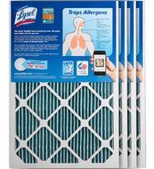 Lysol Triple Protection Furnace/AC Air Filter, 12" x 24" x 1", 2-Pack N3