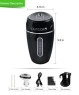 pureGLO Portable Mini USB Car Humidifier - 180ML Small Air Mist Purifier with Vehicle Mount - Travel Diffuser... N2
